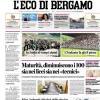 PRIMA PAGINA - L'Eco di Bergamo: "L'Atalanta fa già il pieno"