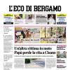PRIMA PAGINA – L'Eco di Bergamo: "Solida e concreta Atalanta pronta per le sfide «vere»"