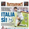 PRIMA PAGINA - Tuttosport: "Italia Sì! (1-1)"
