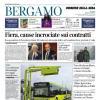 PRIMA PAGINA - Corriere di Bergamo: "Ultima parentesi di vacanze. Sarri studia la difesa"