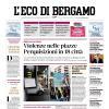 PRIMA PAGINA – L'Eco di Bergamo: "Atalanta, dopo il ko uno scatto per ripartire"