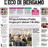 PRIMA PAGINA - L'Eco di Bergamo: "Un'Atalanta convincente: E morde subito"