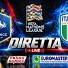 DIRETTA NATIONS LEAGUE / FRANCIA-ITALIA Frana Gomme Madone, calcio d'inizio 20,45