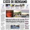 PRIMA PAGINA – L'Eco di Bergamo: "L'Atalanta ora punta a Romagnoli (Lazio)"
