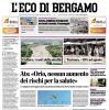 PRIMA PAGINA – L'Eco di Bergamo: "Atalanta Under 23, ecco il calendario"