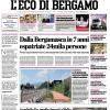PRIMA PAGINA – L'Eco di Bergamo: "L'Atalanta cede 2-1 al Feyenoord Oggi euro sorteggio"