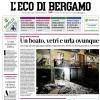 PRIMA PAGINA – L'Eco di Bergamo: "Italia-Turchia 3-1. E il primo gol è di Scamacca"