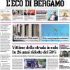 PRIMA PAGINA - L'Eco di Bergamo: Kessie: «Atalanta nel mio destino Voglio ripagarla»