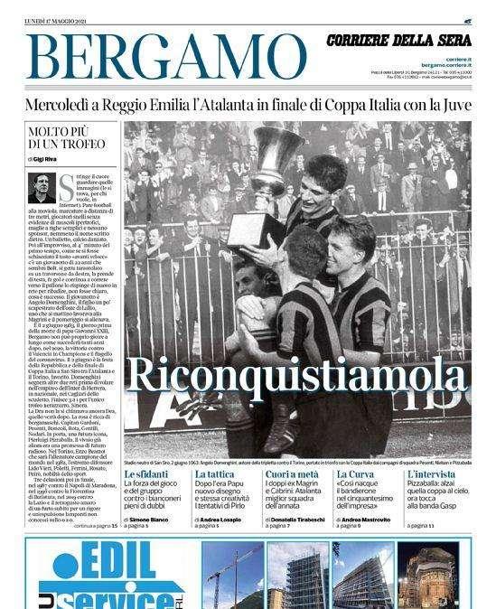 Corriere di Bergamo: "Riconquistiamola"