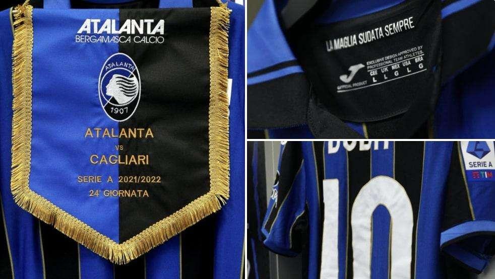 FOTO - Lo spogliatoio della Dea al "Gewiss Stadium"