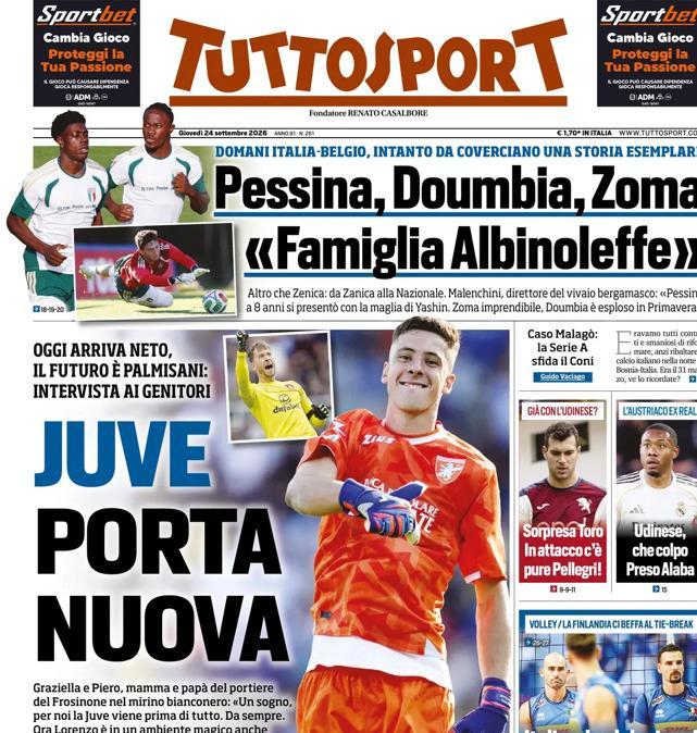 PRIMA PAGINA - Tuttosport: "Juve porta nuova"