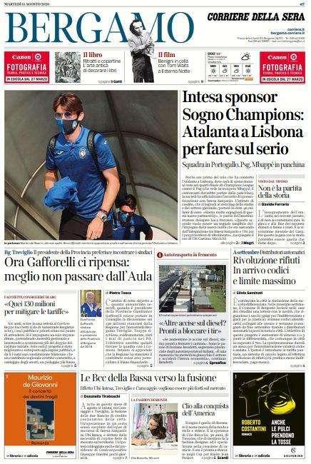 Corriere di Bergamo: "Sogno Champions: Atalanta a Lisbona per fare sul serio"