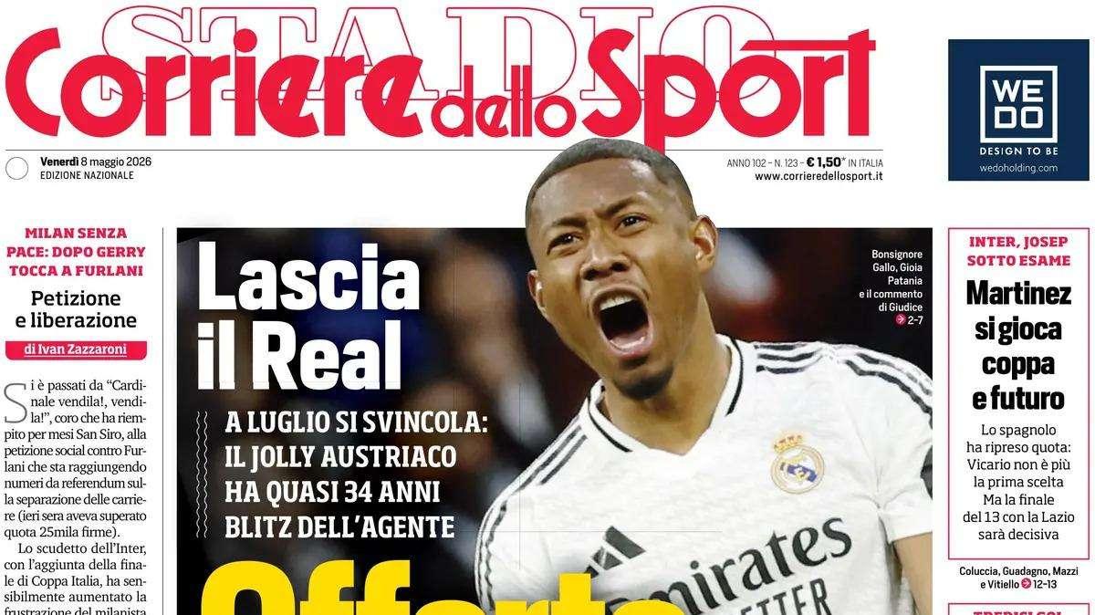 PRIMA PAGINA - Corriere dello Sport: "L'Atalanta a San Siro col Milan"