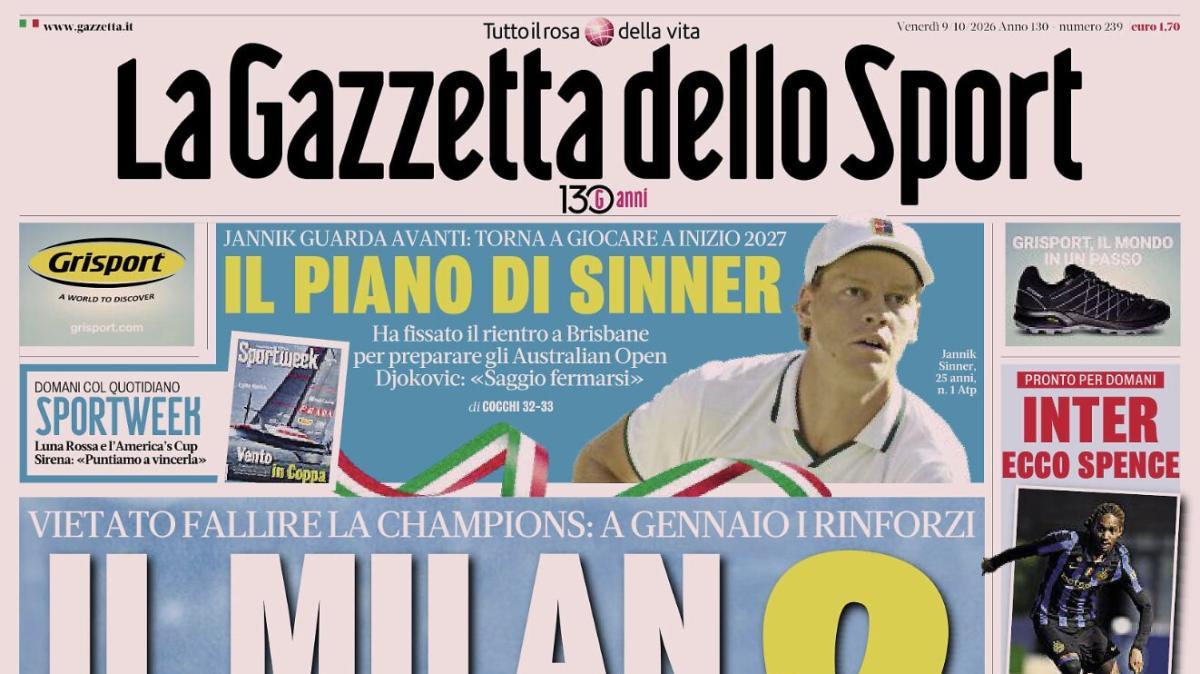 PRIMA PAGINA – La Gazzetta dello Sport: "Il Milan ne vuole 2"