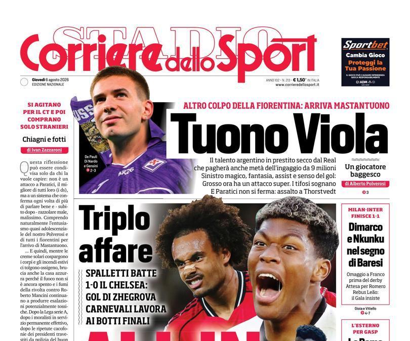 PRIMA PAGINA - Corriere dello Sport: "All in Juve"