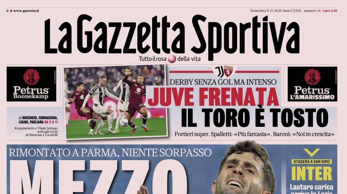 PRIMA PAGINA - La Gazzetta dello Sport: "Mezzo Milan"