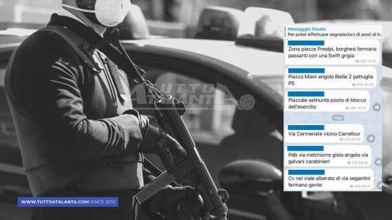 Telegram, gruppo per sfuggire ai posti di blocco. Blitz dei carabinieri di Bergamo, erano in 1200