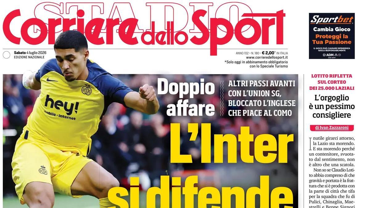 PRIMA PAGINA – Corriere dello Sport: "Milan, le mani su Gila"