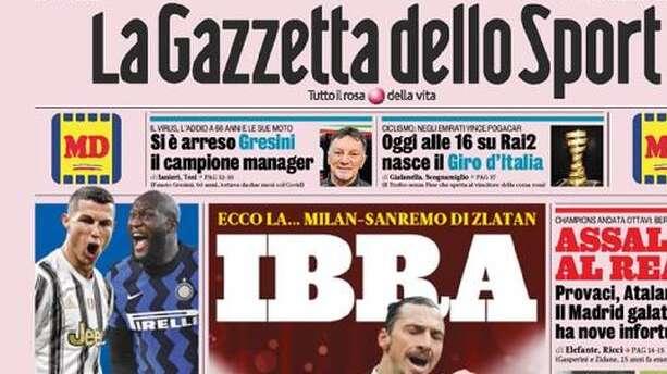 L'apertura de La Gazzetta dello Sport: "Assalto al Real, provaci Atalanta!" 