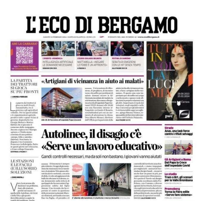La prima dell'Eco di Bergamo sul record della Dea: "Cade un altro record. Mai 3 vittorie su 3 all'inizio del ritorno"
