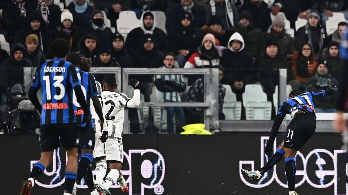 Partenza lampo della Dea, Lookman sblocca il match all'Allianz Stadium 