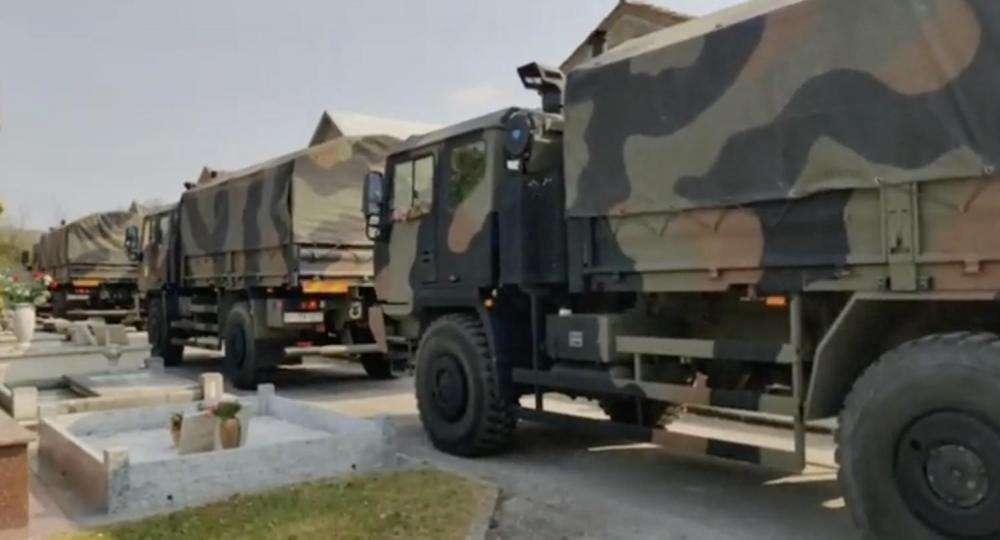 Coronavirus, a Bergamo ancora un'altra giornata di lutto: i camion dell'Esercito tornano a Ponte S.Pietro