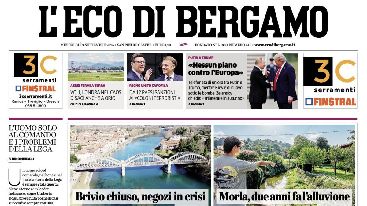 PRIMA PAGINA – L'Eco di Bergamo: "Atalanta-Cagliari: tutte le alternative al posto di Gaetano"