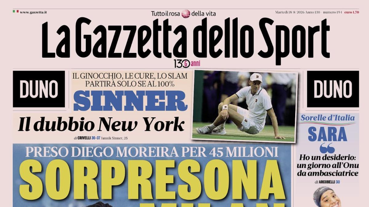 PRIMA PAGINA – La Gazzetta dello Sport: "Sorpresona Milan"