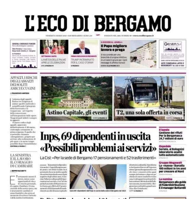 L'Eco di Bergamo: "In caso di Europa, 3^ fascia in Champions e 1^ nelle altre coppe"