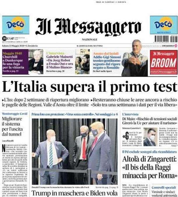 Prime Pagine - "L'Italia supera il primo test" 