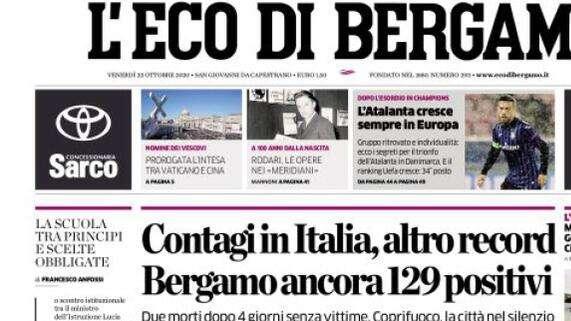 L'Eco di Bergamo sulla Dea: "L’Atalanta cresce sempre in Europa"