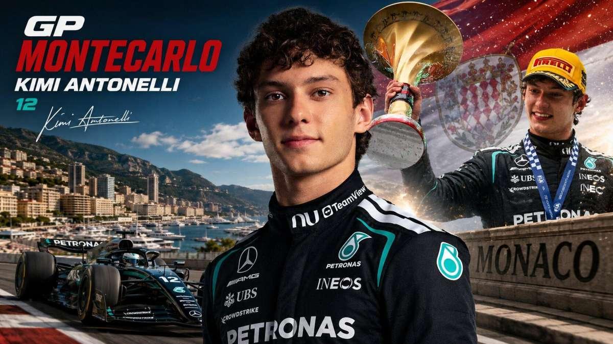 Kimi Antonelli fa sua Monaco: il giovane di Bologna nella storia della Formula 1