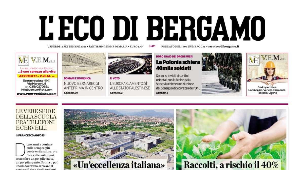 PRIMA PAGINA - L’Eco di Bergamo: "Oggi Lookman torna a Zingonia con la squadra"