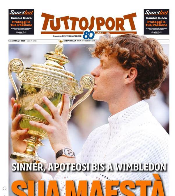 PRIMA PAGINA - Tuttosport: "Sua Maestà"
