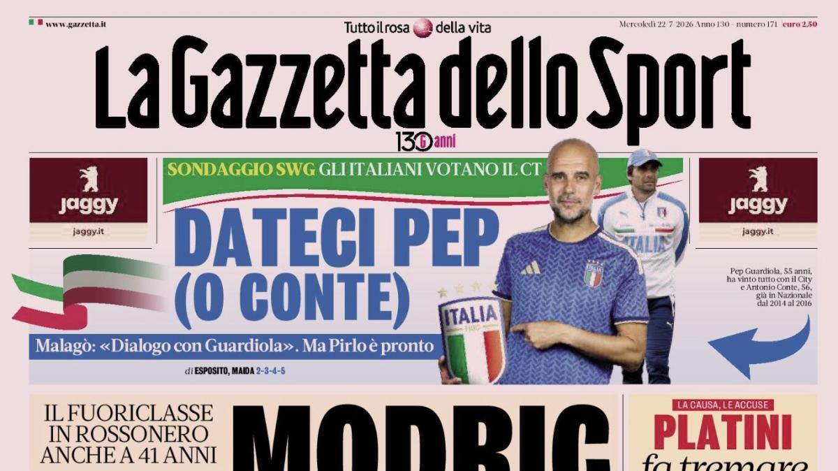 PRIMA PAGINA – La Gazzetta dello Sport: "Modric Milan resto"
