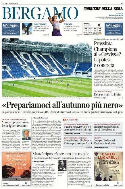 Corriere di Bergamo: "Prossima Champions al "Gewiss"? Ipotesi concreta"