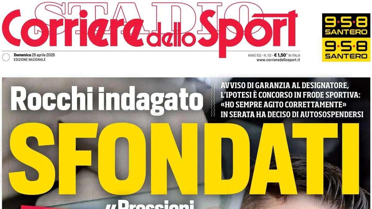 PRIMA PAGINA - Corriere dello Sport: "L'Atalanta attesa dal posticipo di Cagliari"