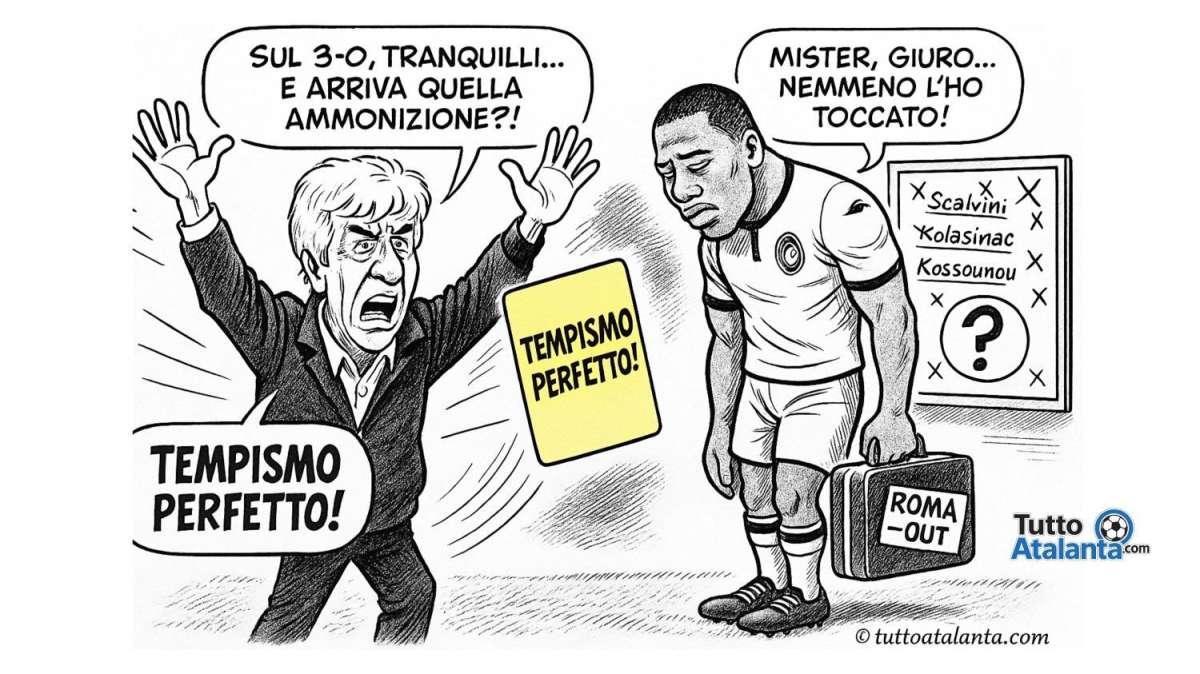 La vignetta TA - Cartellino giallo... tempismo da Oscar!