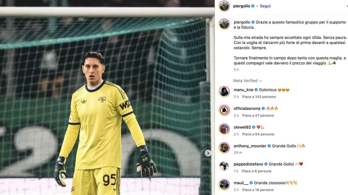 Roma, l'ex Gollini rompe il silenzio dopo l'esordio: "Ho accettato ogni sfida. Vale il prezzo del viaggio"