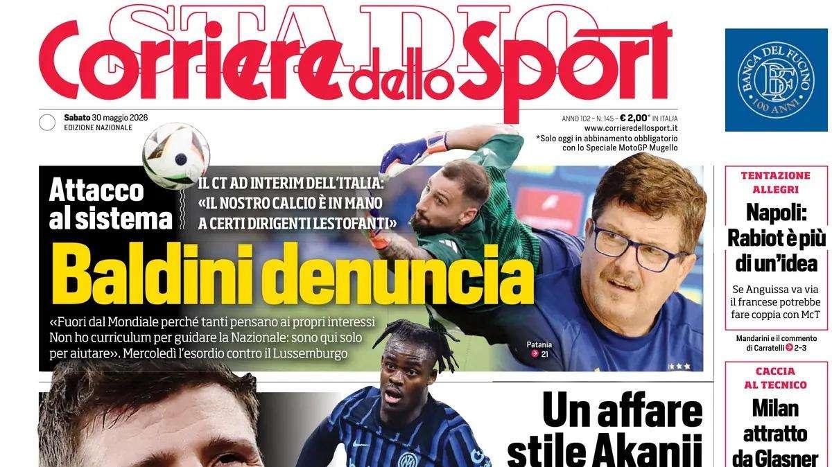 PRIMA PAGINA – Corriere dello Sport: "Inter, è Frattesi la carta per Palestra"