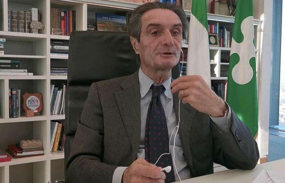 Rivivi Conferenza Fontana col punto al 24 Marzo: "Bertolaso positivo? Io non torno in quarantena" 