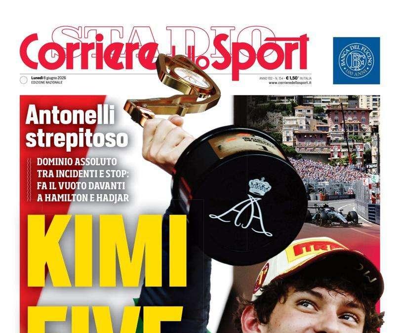 PRIMA PAGINA - Corriere dello Sport: "Kimi five"