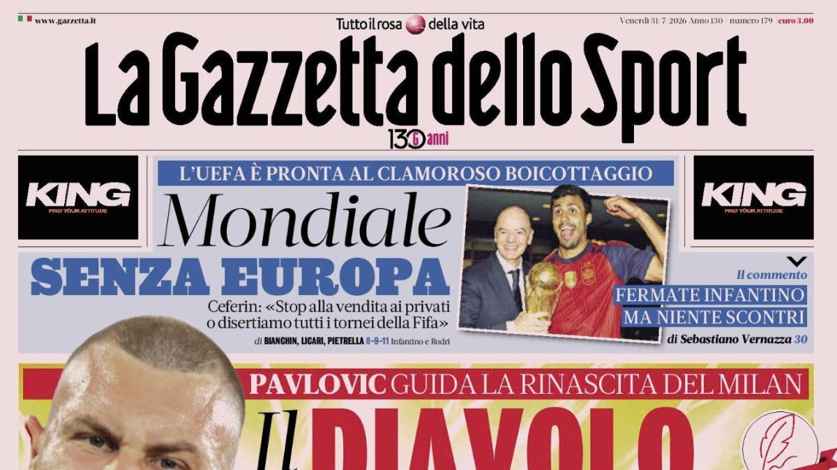 PRIMA PAGINA – La Gazzetta dello Sport: "Il diavolo sono io"