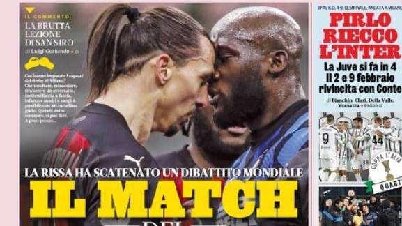 La Gazzetta dello Sport in apertura: "Dea da 10" 