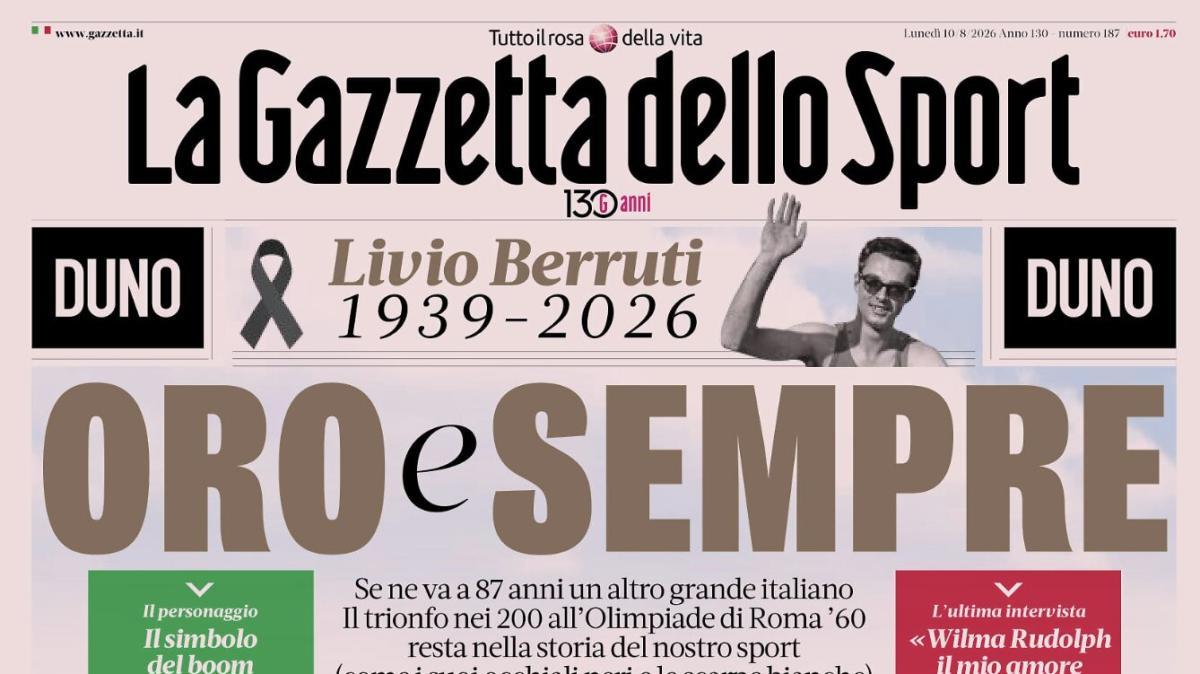PRIMA PAGINA – La Gazzetta dello Sport: "Oro e sempre"