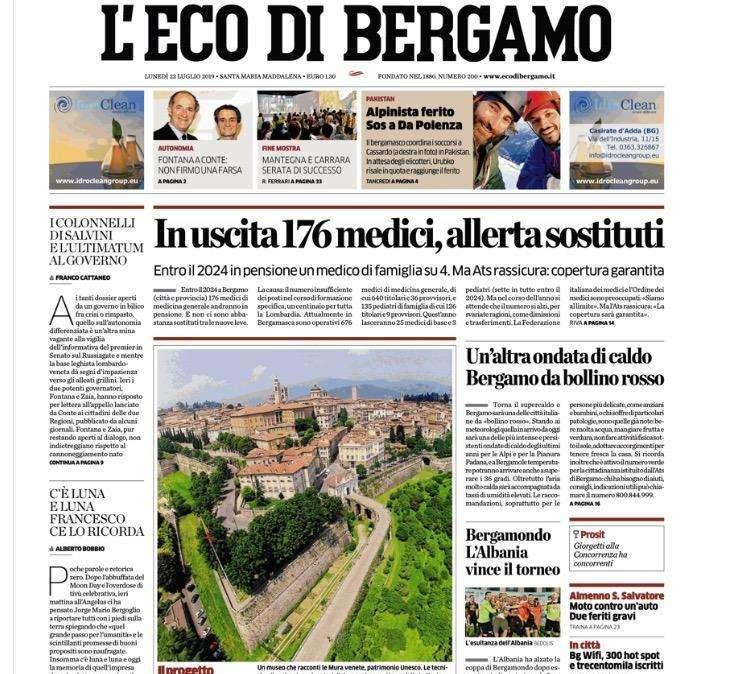 L'Eco di Bergamo: "Atalanta, sei gol al Renate"