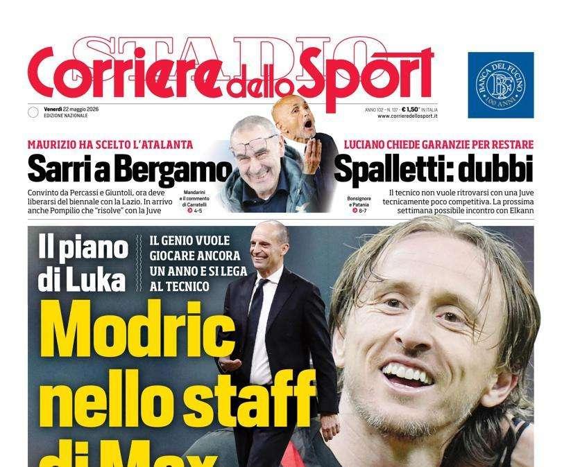 PRIMA PAGINA - Corriere dello Sport: "Sarri a Bergamo"