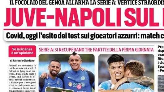 Corriere dello Sport in apertura: "Lazio, esame da grande contro Gasp" 