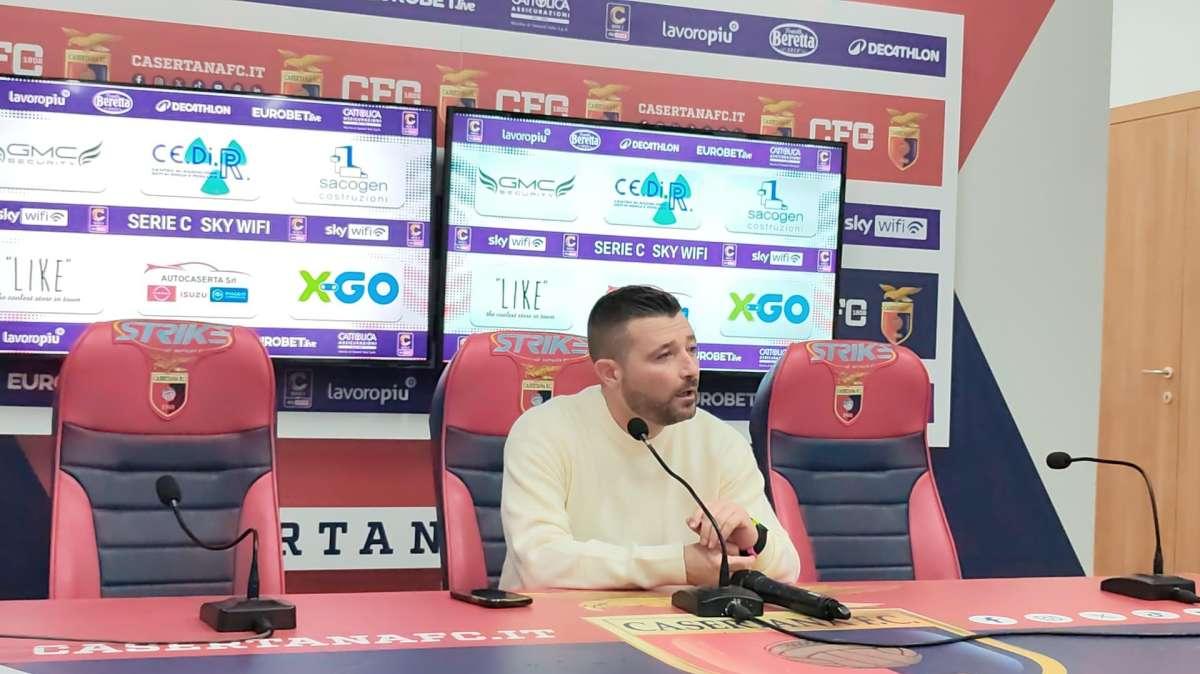 Casertana, Coppitelli: "Battere questa Atalanta è un'impresa, hanno un livello tecnico da B"