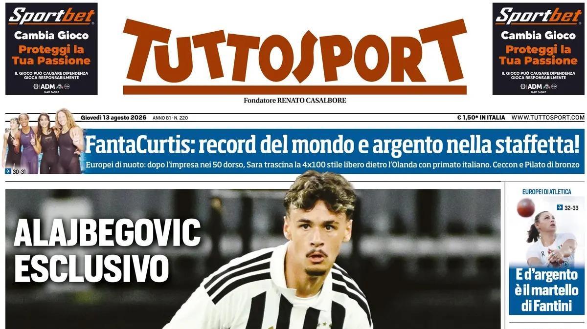 PRIMA PAGINA – Tuttosport: "«Studio Messi Sogno con Yildiz»"